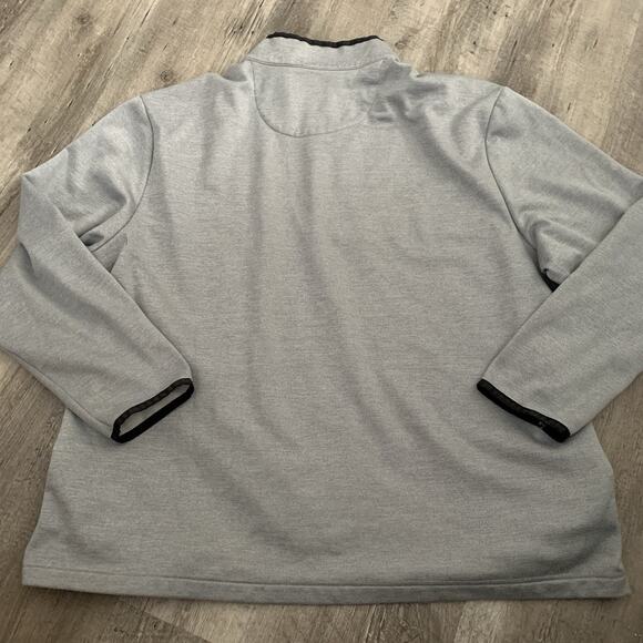 Callaway Pullover Mens Sz XXL Gray 1/4 Zip Fleece Lined Golf Sweatshirt Pocket - Picture 5 of 6